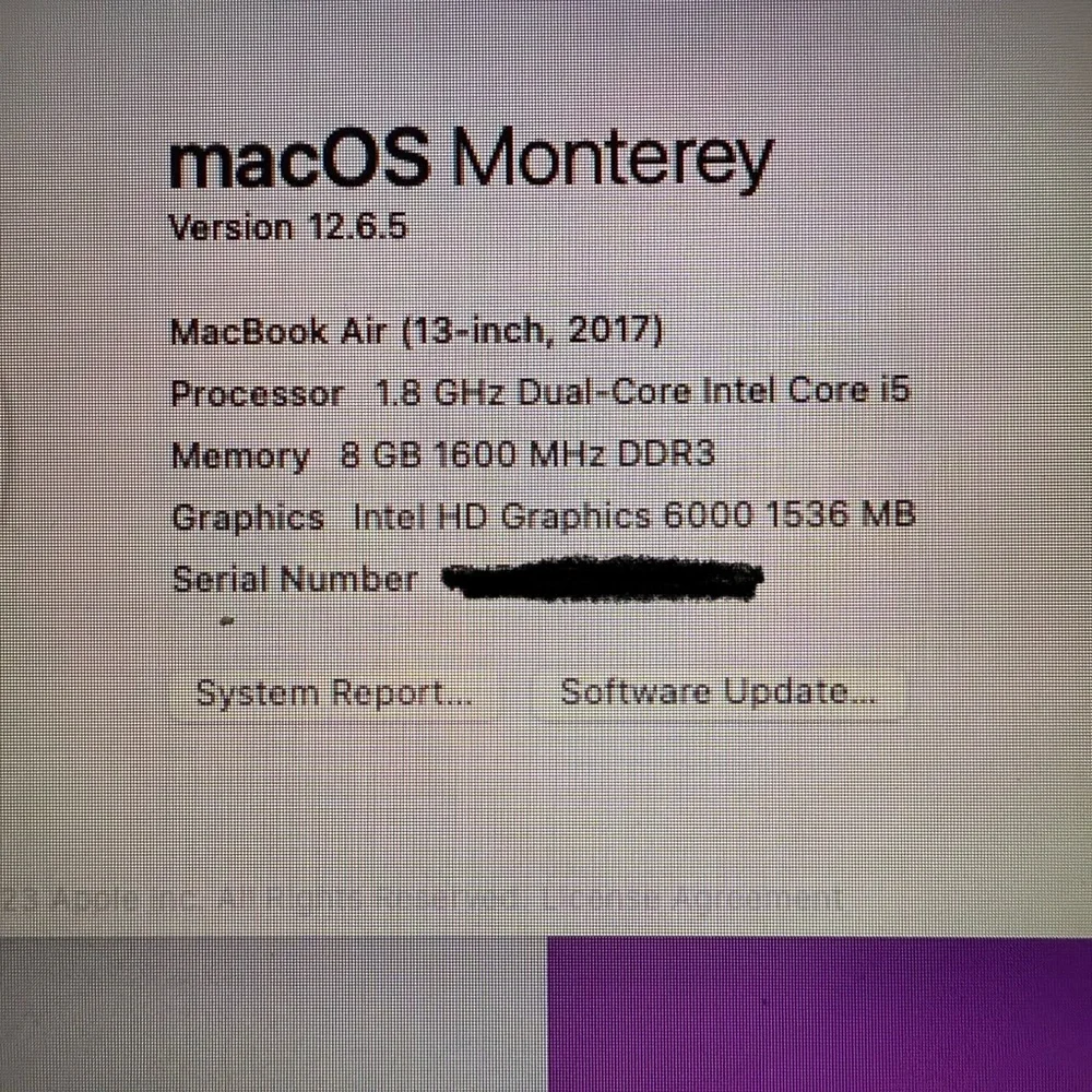 Apple MacBook Air 2017, 13 inches - Silver